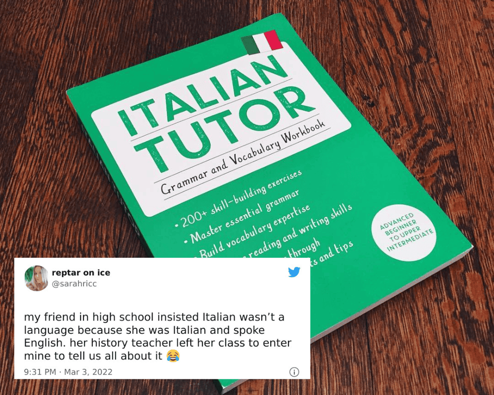 Italian Isn’t a Language