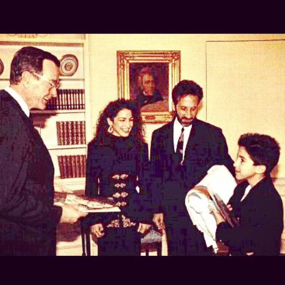 Met with George H. W. Bush