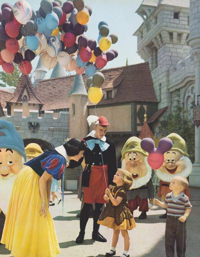 Kids with Balloons - Disneyland, 1961