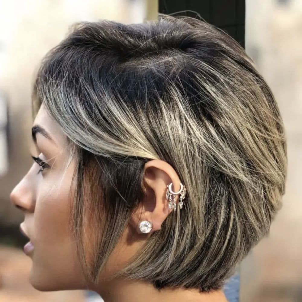 Corte Pixie largo