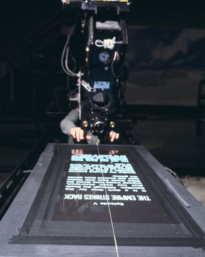 Filming a Title Crawl