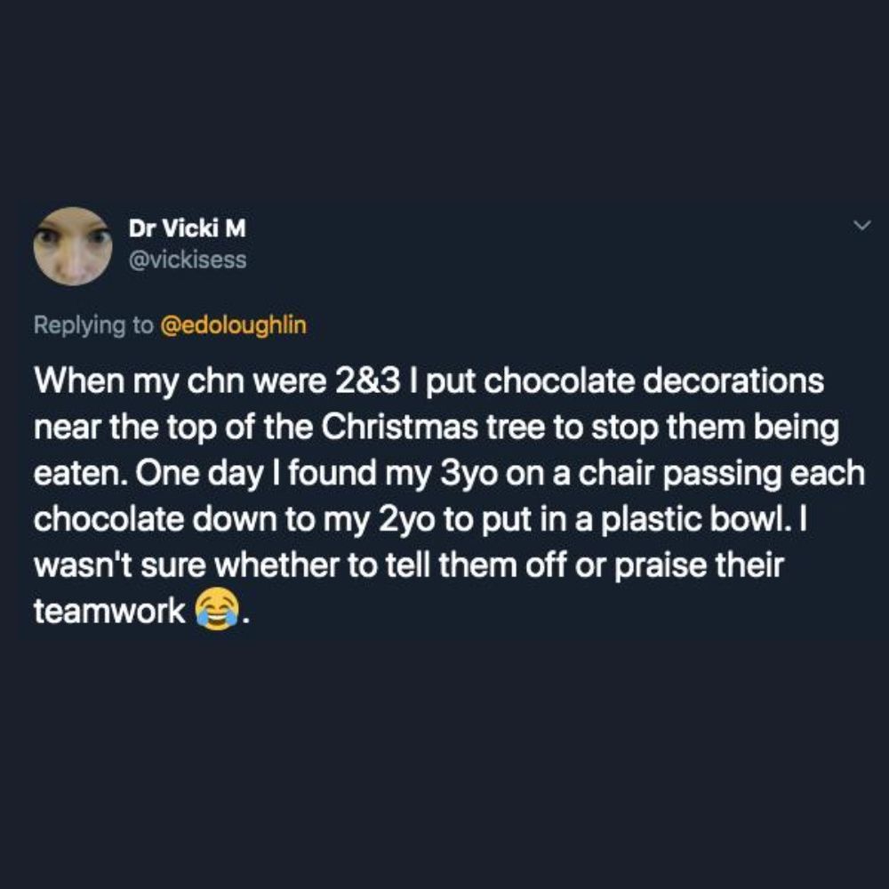 Climbing the Christmas Tree for Chocolate