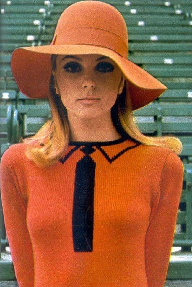 Lady with Knitted Top - 1960s
