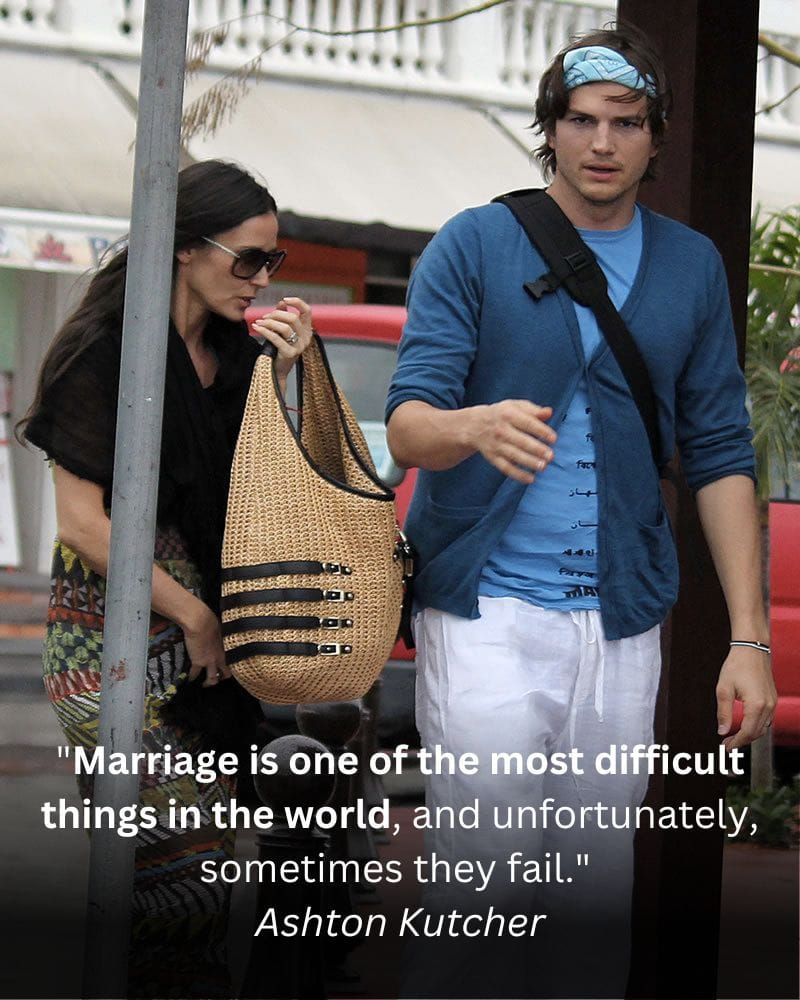 Ashton Kutcher and Demi Moore