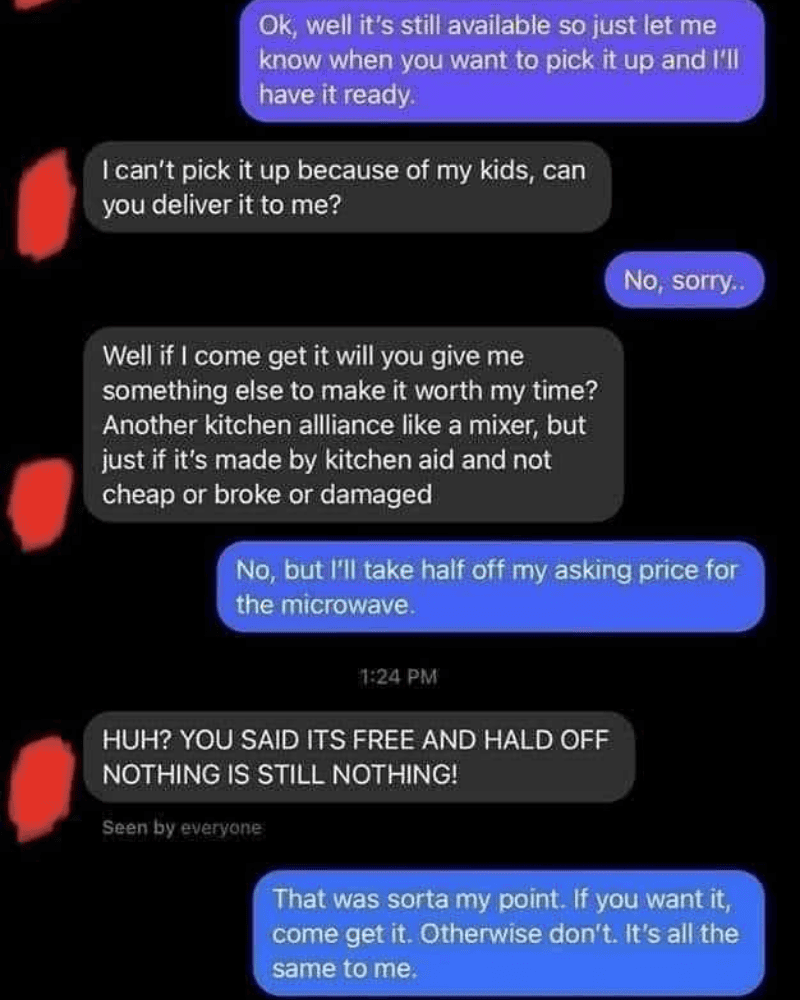 Asking for It for Free