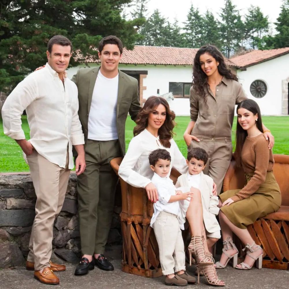 A happy and real family