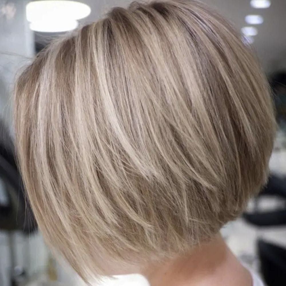 Corte Bob recto con textura