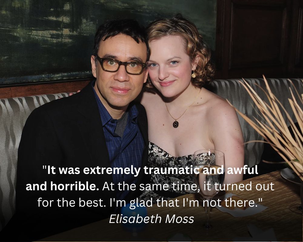 Elisabeth Moss and Fred Armisen