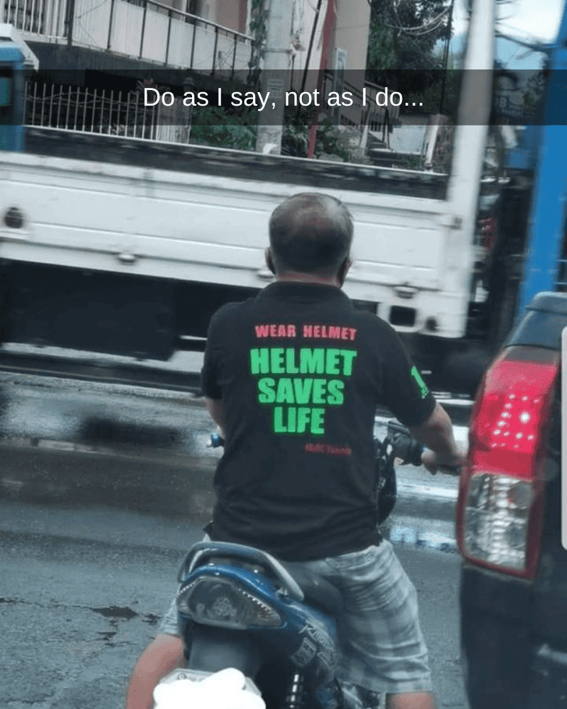 Wear Helmet