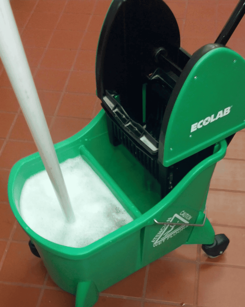 Careful Mopping Wooden Floors