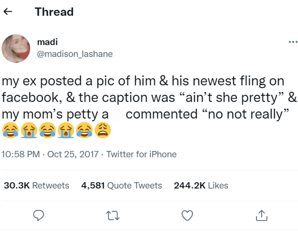 Thanks, Mom