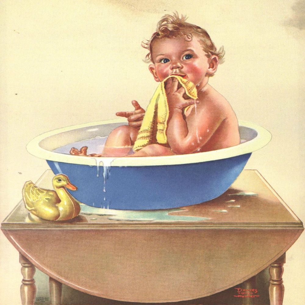 Infants Weren't Bathed for Cleanliness