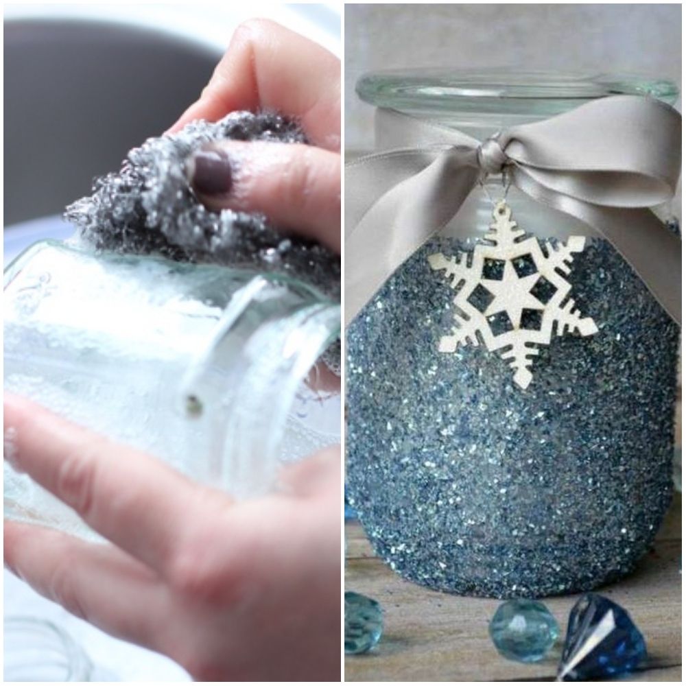 Festive Glitter Jars