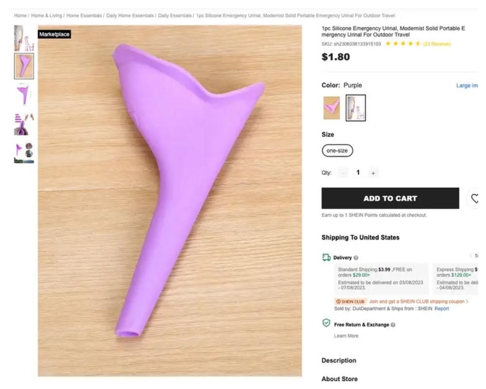 Travel Urinal